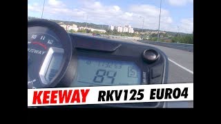 KEEWAY RKV 125 EURO4  ON BOARD BIKE [upl. by Blodget]