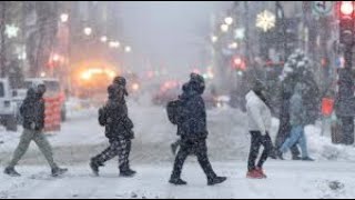 NJNYC Biggest and Wild Snowstorm of 2024 4K [upl. by Pope]