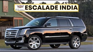 CADILLAC ESCALADE INDIA REVIEW PRICE AND ALL FEATURES  THE BIG SUV [upl. by Oba477]