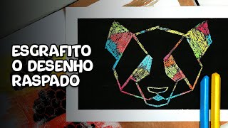 DESENHO RASPADO  Aprenda a fazer a técnica do esgrafito [upl. by Oakman849]