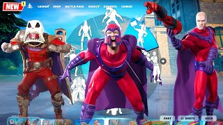 Fortnite Magneto doing Funny BuiltIn Emotes All Styles [upl. by Cheney849]