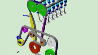 Engine simulation using RecurDyn [upl. by Sirob]