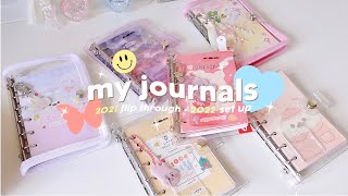 my journals 💗 six ring binder flip through  2022 set up [upl. by Pry847]