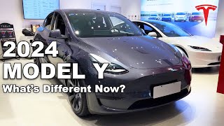 New 2024 Tesla Model Y Review With New Dashboard Upgraded Rear Seats And More [upl. by Calida]