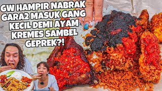 HAMPIR TABRAKAN DEMI AYAM KREMES SAMBEL GEPREK NASI BUMBU MADURA INI [upl. by Nonnad]