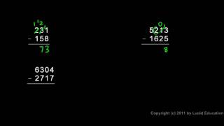 Prealgebra 13c  Borrowing [upl. by Robers]