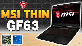 MSI Thin GF63 156 FHD Gaming Laptop Full Overview 2024  144Hz Core i7 RTX 4060 32GB RAM [upl. by Assenab645]