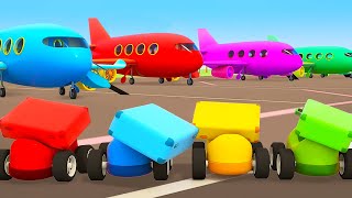 The colorful racing cars for kids amp tow trucks for kids The best episodes of car cartoons for kids [upl. by Mail556]