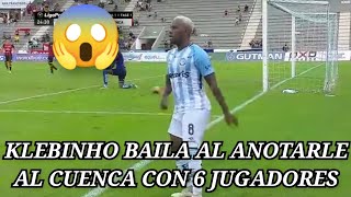 GUAYAQUIL CITY 2 vs CUENCA 0  KLEBINHO BAILA AL ANOTARLE AL CUENCA CON 6 JUGADORES [upl. by Aslam835]