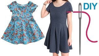 Kleid nähen für Anfänger – DIY „Pia“ für Kinder und Erwachsene [upl. by Marge375]