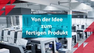 Produktion eines Flyers Von der Idee zum fertigen Produkt 2018 [upl. by Gram]