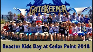 Koaster Kids Day at Cedar Point 2018 [upl. by Davena]