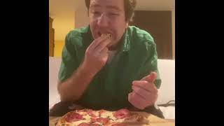 Newman’s own stonedfried crust Italian salami pizza one take frozen pizza review 14 [upl. by Attehcram]