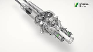 SCHWINGStetter  How a sludge pump with poppet valves works [upl. by Sashenka]