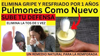 Remedio Casero para el Resfriado  tos  dolor de garganta  Defensa gripe  solo 3 ingredientes [upl. by Enigroeg]