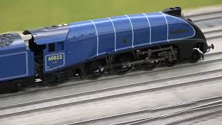 On test Hornby Record Breaking Mallard Train set [upl. by Niarbo193]