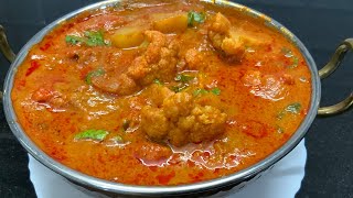 காலிபிளவர் உருளைகிழங்கு குழம்பு இப்படி செஞ்சு அசத்துங்க cauliflower potato gravyAloo Gobi gravy [upl. by Ekez]