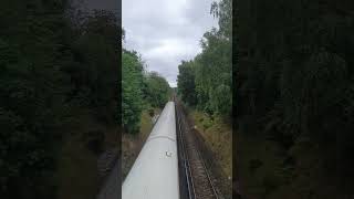 Class 465 departing Borough Green amp Wrotham view from the viaduct [upl. by Orren]