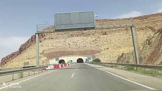 Autoroute Agadir Marrakech passage par le tunnel de beaux paysages [upl. by Alburg151]