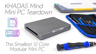 Khadas Mind Teardown What’s Inside The Smallest 12 Core Windows PC A Modular Micro PC [upl. by Nata]