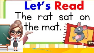 LETS READ  ENGLISH READING  SIMPLE SENTENCES FOR KIDS GRADE 1 amp KINDER [upl. by Delanie]