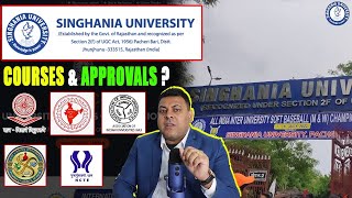 Singhania University Rajasthan जानिए University की मान्यता के बारे में क्या University मान्य है [upl. by Vergil283]