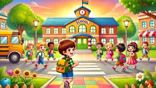 First Day of School Song for Children  BIG SCHOOL FUN  Fun Kids Song  school firstdayofschool [upl. by Lednek]