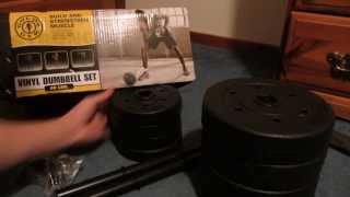 Unboxing Golds Gym 40 lb Vinyl Dumbbell Set [upl. by Flossy]