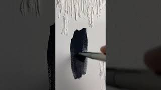 How to make textured paint 丨Vinchy Art丨Wabisabi Textured Painting Tutorials丨Black Acrylic Painting丨 [upl. by Ahsaele]