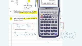 Rathkeale Physics  Yet another Torque problem [upl. by Stormi]