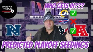 NFL Predicted Playoff Seedings [upl. by Nahsrad]