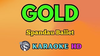 Gold KARAOKE by Spandau Ballet 4K HD samsonites [upl. by Aihsiyt]