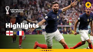 Giroud header wins it  England v France  FIFA World Cup Qatar 2022 [upl. by Irok]