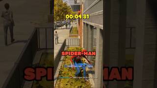 How long does it take to touch grass with Peter in all SpiderMan games videogames spiderman [upl. by Denise168]