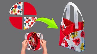 A cute bag sew from 4 pieces simply and quickly [upl. by Ilene]