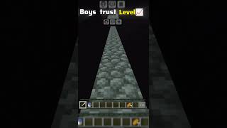 Boys trust level 📈☠️ in Minecraft minecraftmoments shortvideo viralvideo shorts boys [upl. by Isaac]