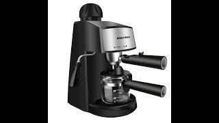 Sowtech steam espresso machine latte and cappuccino maker with milk frother [upl. by Volny464]