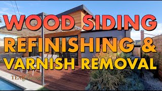 Cedar Siding Cumaru Deck Refinishing and Varnish Removal [upl. by Timothea973]