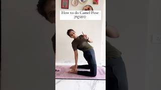 How to do Camel Pose Ustrasana ushtrasana yoga shortsviral trendingshorts asana [upl. by Richelle]