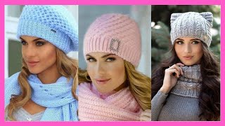 ❤️GORROS a CROCHET Mujer 😍80 Estilos DE MODA Para El INVIERNO😍 [upl. by Hennahane979]