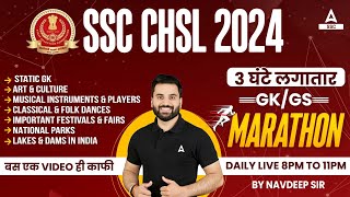 SSC CHSL 2024  SSC CHSL GK GS Marathon Class By Navdeep Sir [upl. by Aicirpac793]