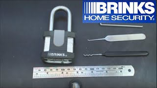 20 Brinks High Security Laminated Padlock w5 spool pins [upl. by Aimo]