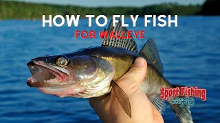 FLY FISHING HOW TO CATCH WALLEYE ON THE FLY [upl. by Gerry]