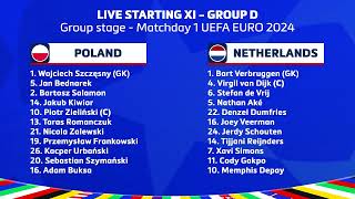 🔴 LIVE POLAND VS NETHERLANDS UEFA EURO 2024 GROUP STAGE  EURO 2024 GROUP D [upl. by Brebner762]