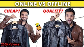 CRAZY Leather Jacket Shopping  ONLINE vs OFFLINE  Winter Fashion  BeYourBest Fashion by San Kalra [upl. by Anehta]