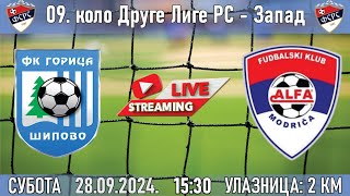 FK GORICA vs FK ALFA MODRIČA DRUGA LIGA RS  Z 20242025  09 KOLO [upl. by Haididej395]