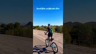 Quick Ride on a Scenic Desert Cycling Path shorts cycling tucson [upl. by Annaeerb]