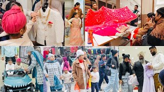 VIAH DI SHOPPING FROM AMBALA AT BEST PRICE  SARI SOHRA FAMILY LAYI WEDDING OUTFITS  INDER amp KIRAT [upl. by Aimar]