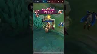 Tigreal combo skill 🤣 shorts gaming mlbb [upl. by Spanjian]