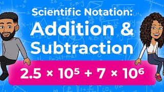 Scientific Notation  Addition and Subtraction  Adding and Subtracting in Scientific Notation [upl. by Husein]